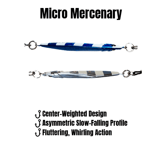 Sumo & Mercenary Micro Slow Pitch Jig – 4-Pack – 10g & 15g
