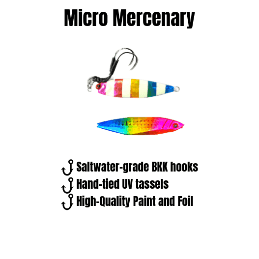 Sumo & Mercenary Micro Slow Pitch Jig – 4-Pack – 10g & 15g