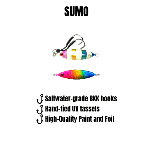Sumo & Mercenary Micro Slow Pitch Jig – 4-Pack – 10g & 15g